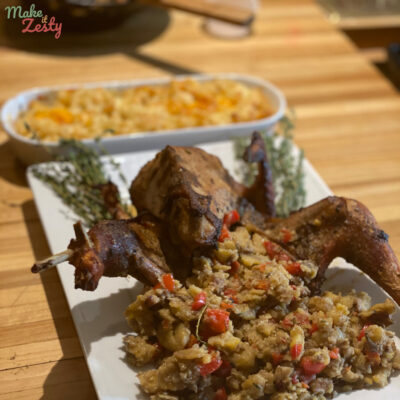 Baked Chicken with Mofongo Stuffing