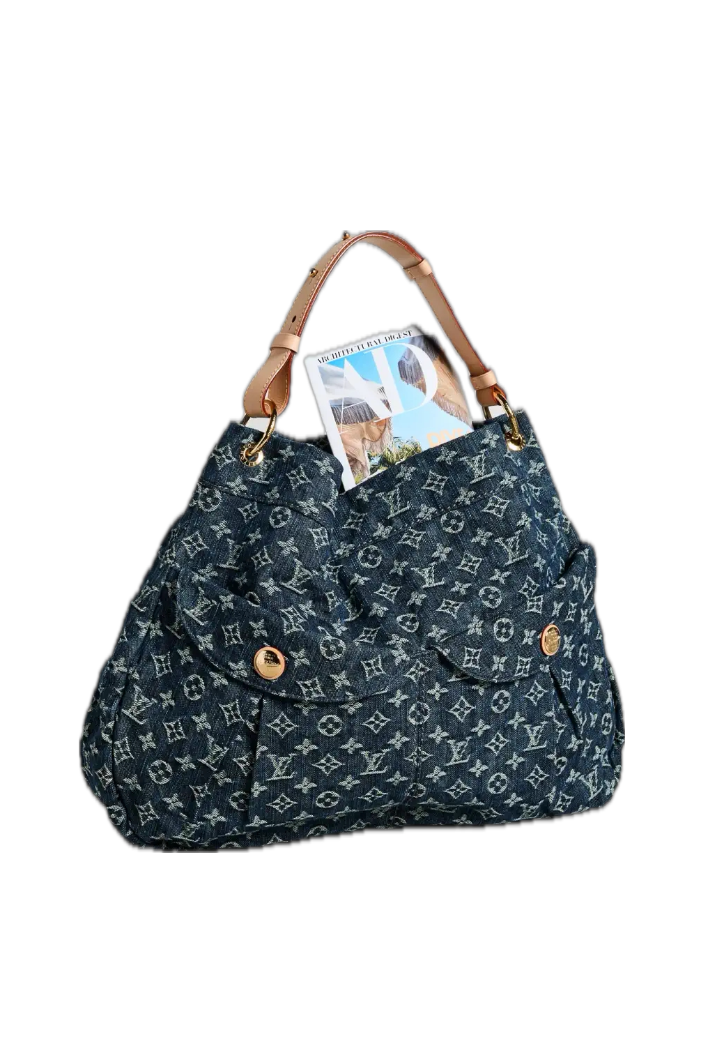 Louis Vuitton Blue Denim Daily Gm Bag
