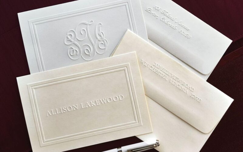 American Stationary Personalized Embossed Notes