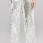 silver sequin pants