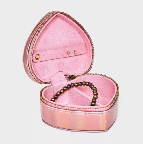 heart shaped jewelry organizer box