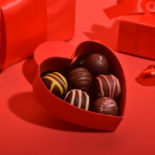 Heart shaped box of chocolates