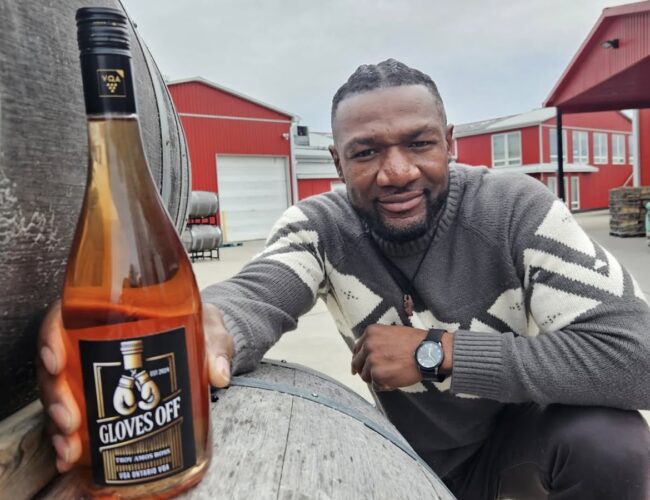 Gloves Off, Corks Popped: Troy Amos Ross Steps Into the Wine Game