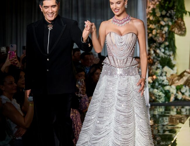 Alessandra Ambrosio Shines at Manish Malhotra’s Couture Party