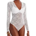 white lace bodysuit