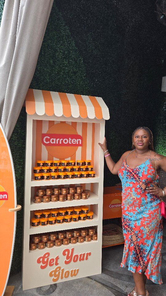 Saying our founder @ikthestylist loves to tan is an understatement. Our chocolate goddess loves to get her summer glow on. "Last summer, my teen introduced me to @carrotenus. She loved how quickly she got an even, long-lasting tan without having to spend all day in the sun. I was pleasantly surprised to see them at the #miamiswimweek event and excited  to try their #goldshimmer intensive tanning gel." 

We can't wait to see the results. 

Have you tried Carroten? What are your thoughts on the brand? Let us know!

XOXO 

#yourfashionbestie

#summerglowloading #carroten tanning #summerglow #xoxofashionmag #miamiswimweek